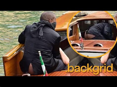 kanye blowjob on boat|Kanye West caught in NSFW moment during Italian boat ride